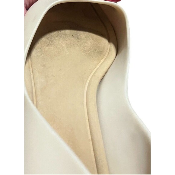 Zaxy Cream Ballerina Flats Metallic Pink Heart Jelly Flats Women's Size 5 - Picture 14 of 15